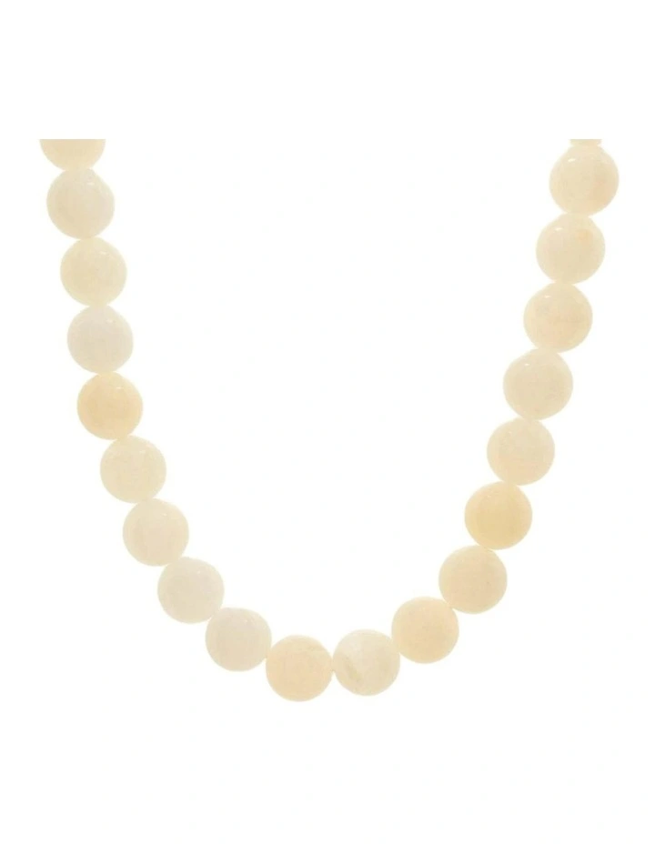 Talia Beaded Necklace - Cream image 5