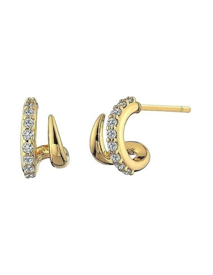 Petite Diamante Earrings in 18K Gold Plated image 1