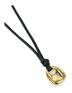 Kaia Rope Charm Necklace - Gold