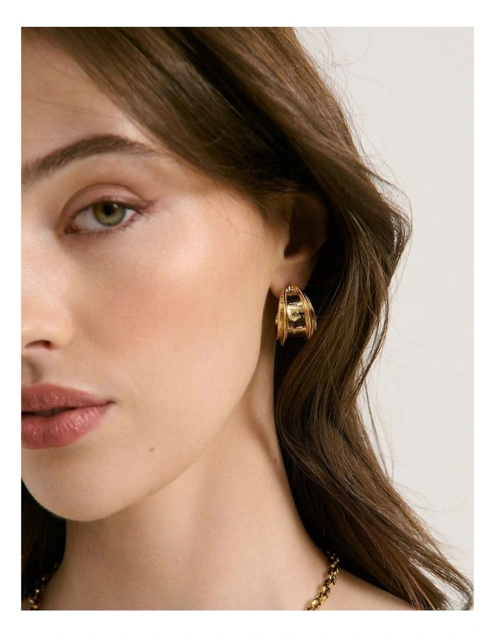 Leilia Earrings in 18k Gold Plated image 2