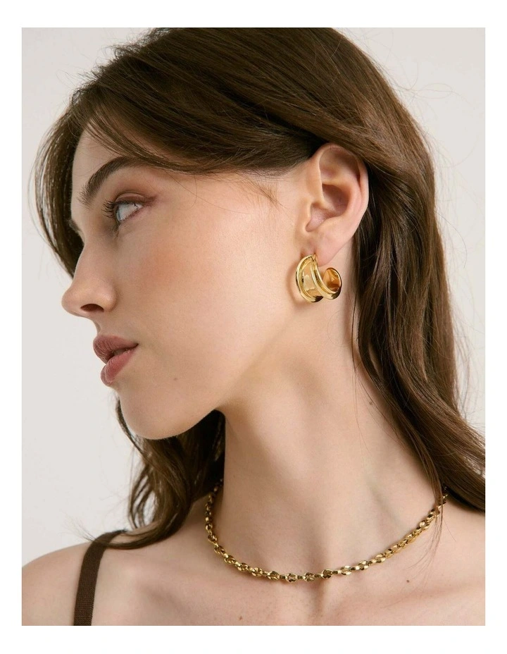 Leilia Earrings in 18k Gold Plated image 3