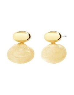 Bauble Cream Resin Earring