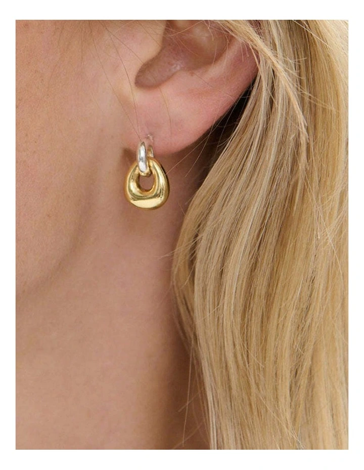 Amara Mixed Metal Plated Earrings image 2