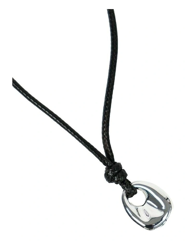 Kaia Rope Charm Necklace - Silver image 1