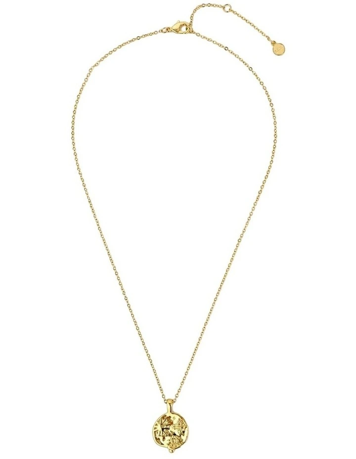 Ocean Coin Charm Necklace - 18K Gold Plated image 1