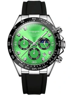 Cudworth Apex Chronograph Emerald & Silicone