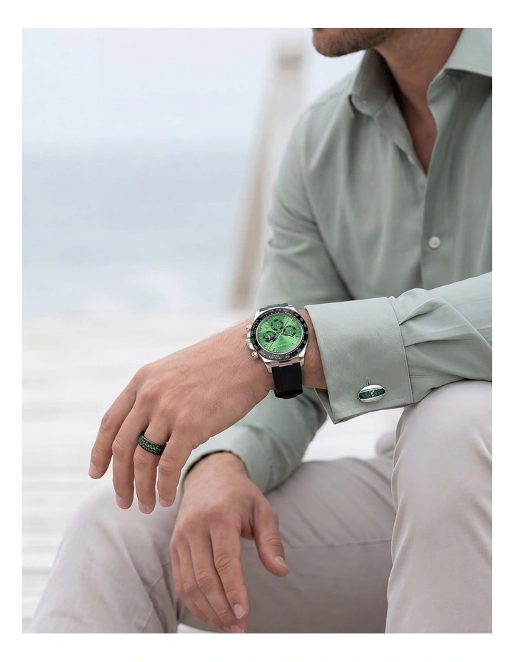 Cudworth Apex Chronograph Emerald & Silicone image 7