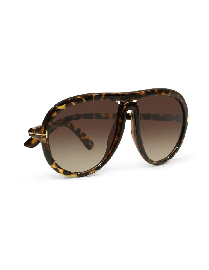 Undercurrent Oversized Aviator Sunglasses image 3