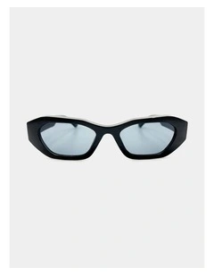 Laila Square Frame Sunglasses - Black