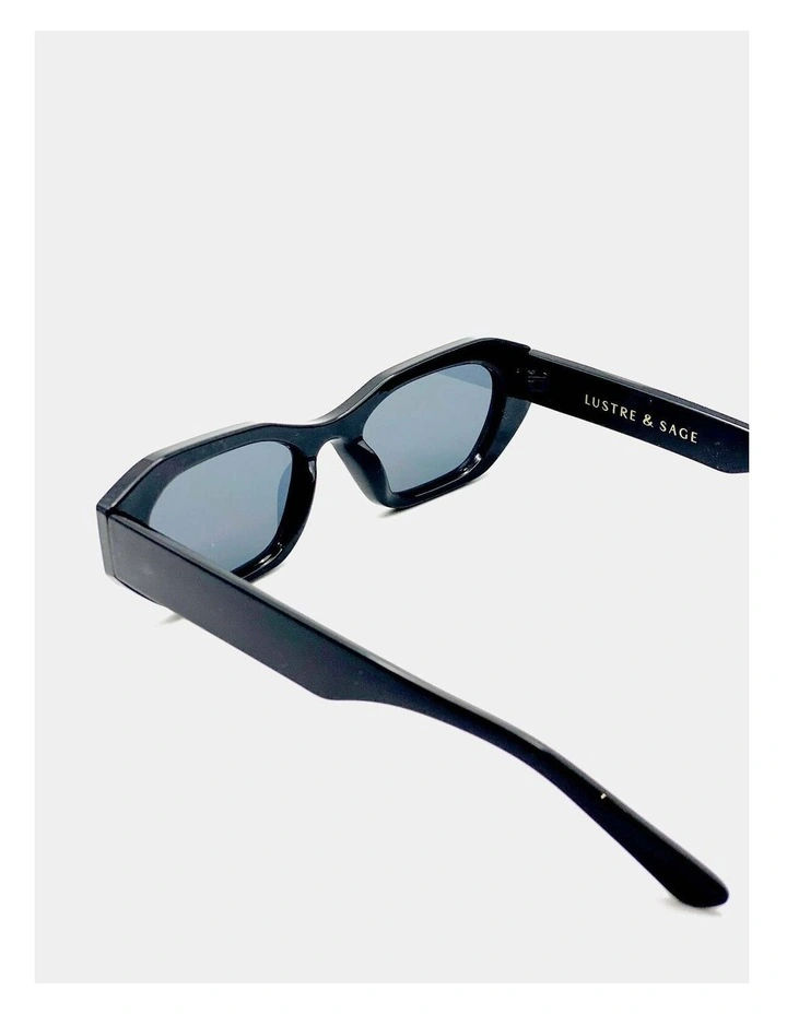 Laila Square Frame Sunglasses - Black image 5