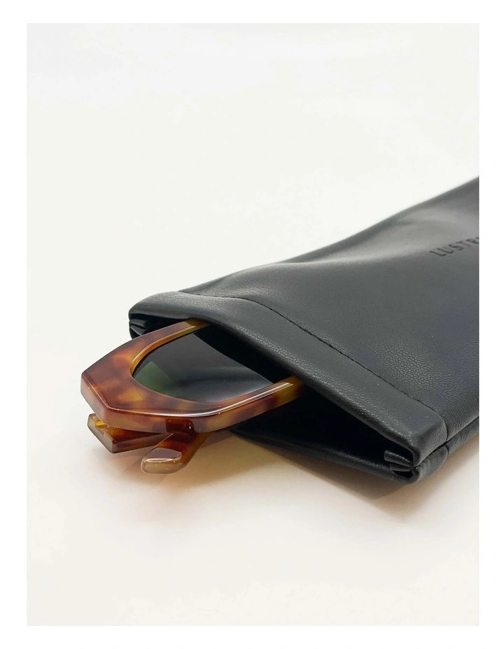 Laila Square Frame Sunglasses - Black image 6