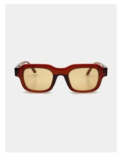 Goutte Angular Sunglasses - Brown