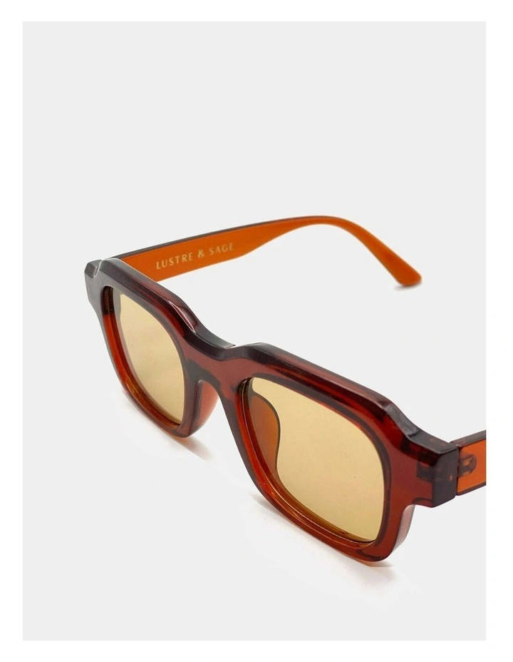 Goutte Angular Sunglasses - Brown image 3