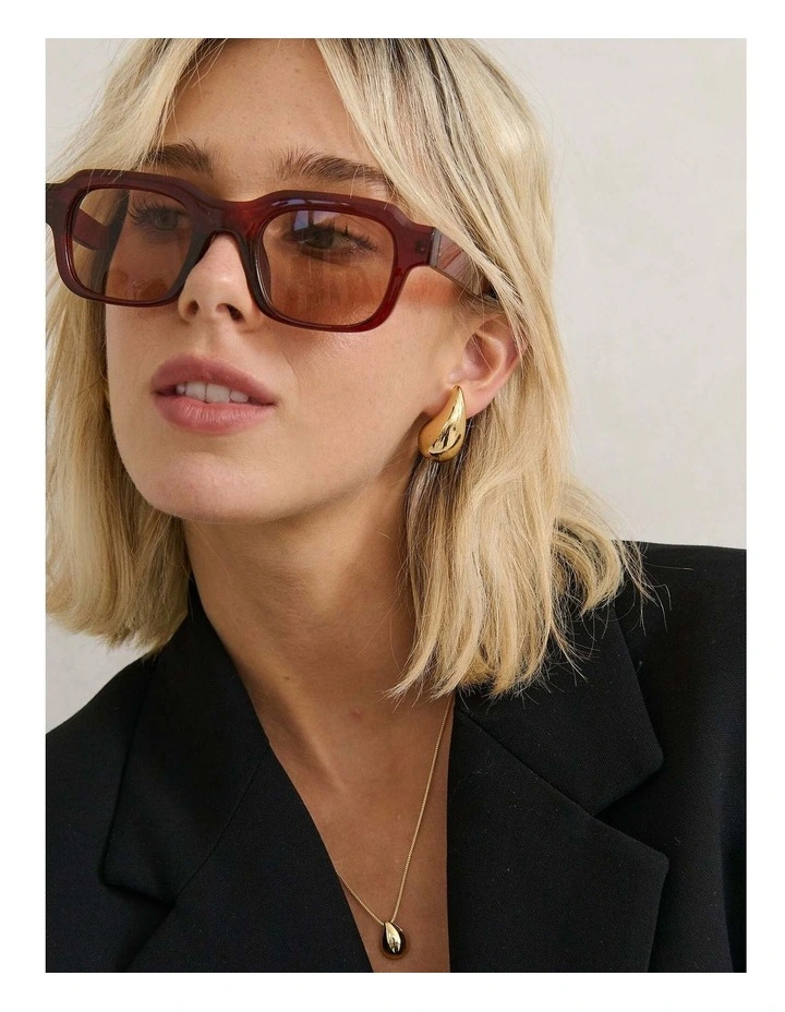 Goutte Angular Sunglasses - Brown image 4