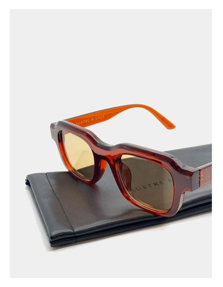 Goutte Angular Sunglasses - Brown image 6