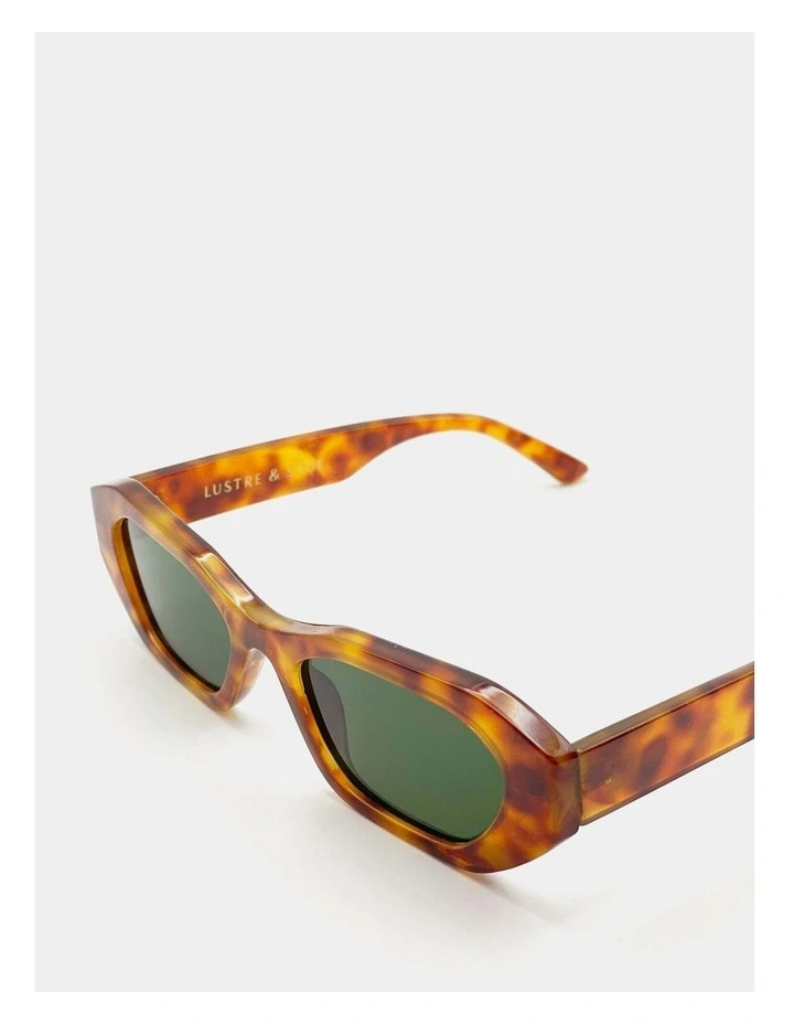 Laila Square Frame Sunglasses - Tort image 5