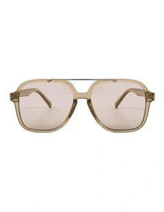 Giselle Aviator Sunglasses - Grey