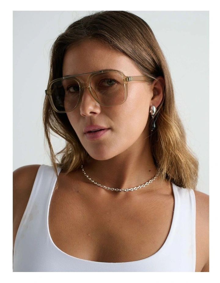 Giselle Aviator Sunglasses - Grey image 2