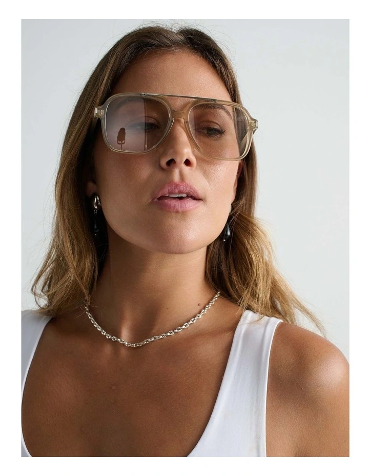 Giselle Aviator Sunglasses - Grey image 4