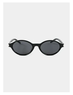 Lexi Oval Sunglasses - Black