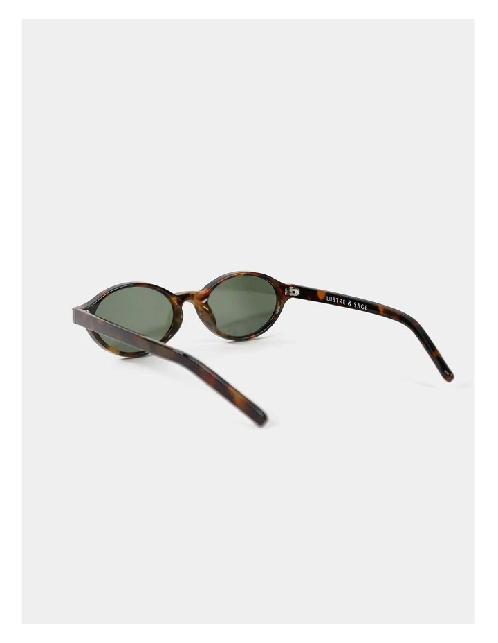 Lexi Oval Sunglasses - Tortoise image 6