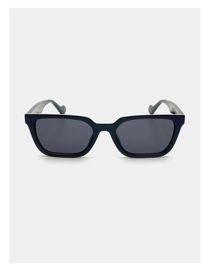 Kitty Rectangular Sunglasses - Black image 1