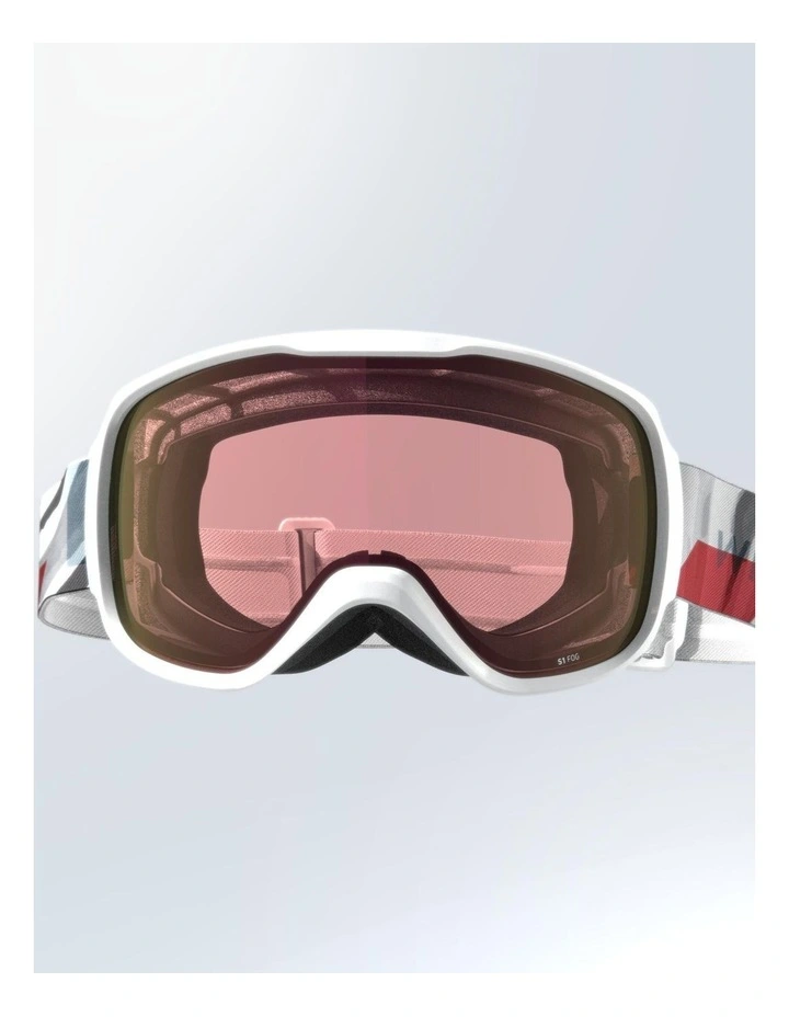 KIDS & ADULT SKIING AND SNOWBOARDING GOGGLES ALL WEATHER G 500 I ASIA - MARBLE image 3