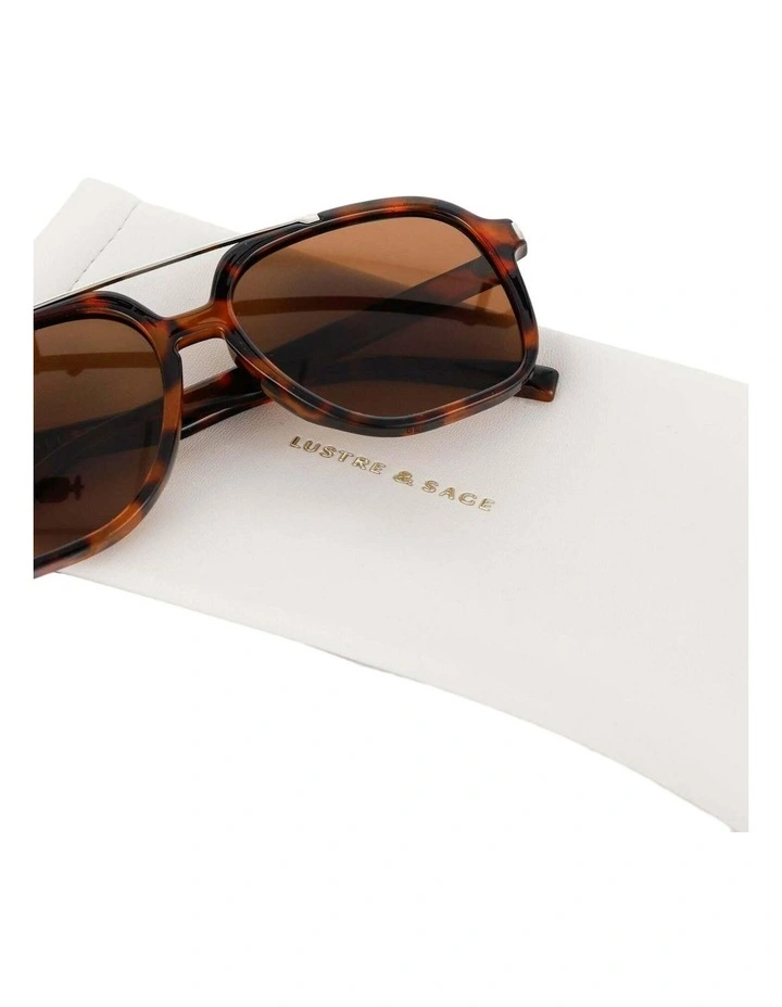 Giselle Aviator Sunglasses - Tort image 6