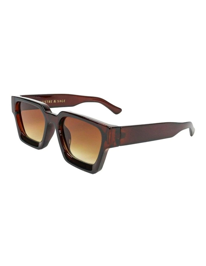 Jury Rectangular Sunglasses - Brown image 2