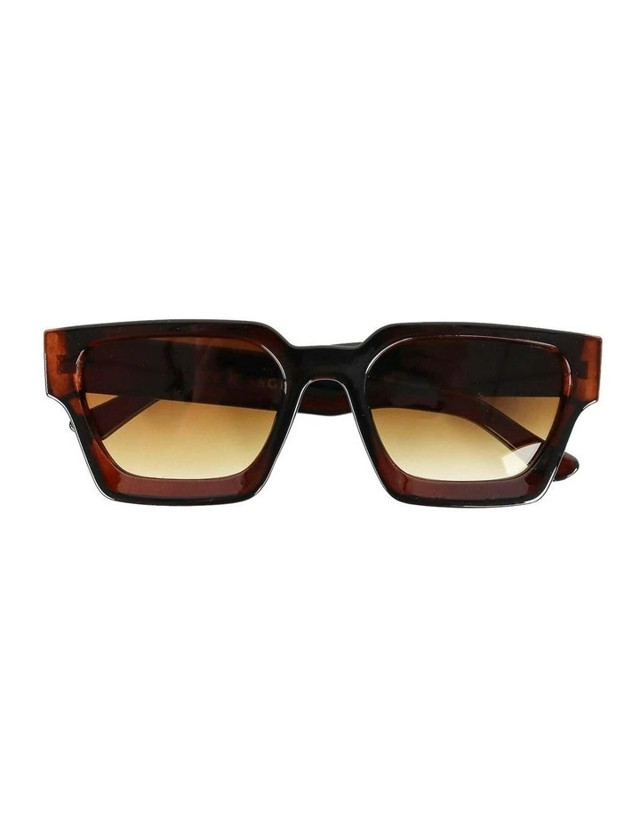 Jury Rectangular Sunglasses - Brown image 4