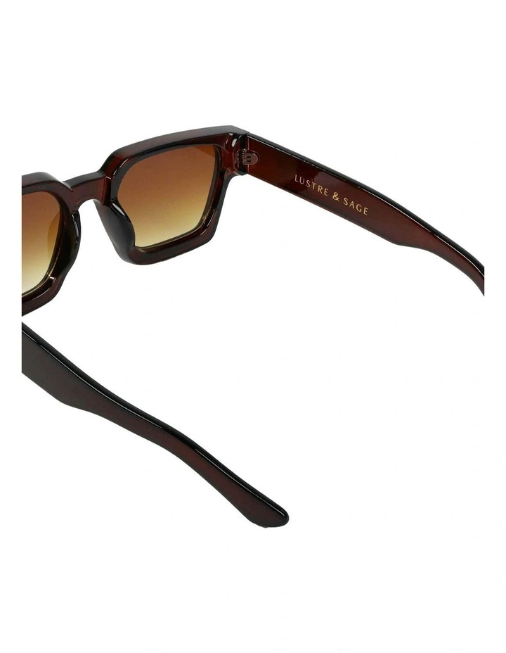 Jury Rectangular Sunglasses - Brown image 5