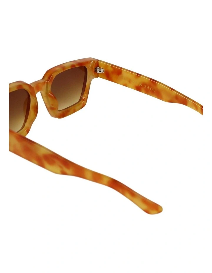 Jury Rectangular Sunglasses - Vintage Tortoiseshell image 4