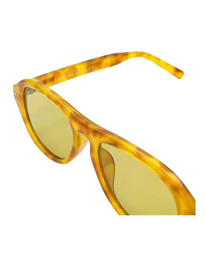 Blanc Round Frame Sunglasses - Vintage Tort image 3