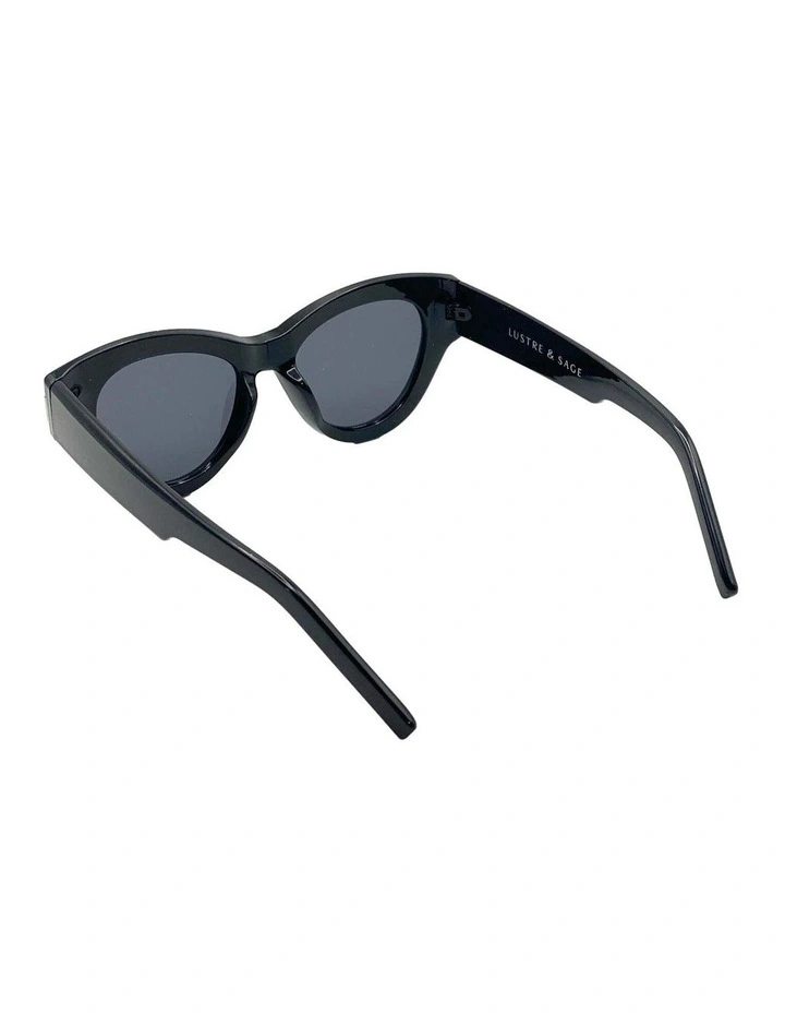 Mielli Cat Eye Sunglasses - Black image 3