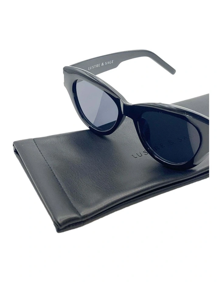 Mielli Cat Eye Sunglasses - Black image 5