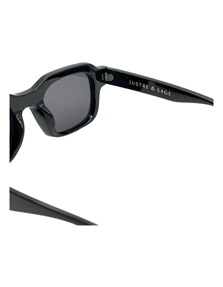 Goutte Angular Sunglasses - Black image 3