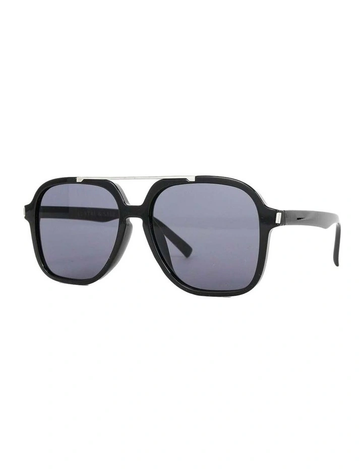 Giselle Aviator Sunglasses - Black image 2