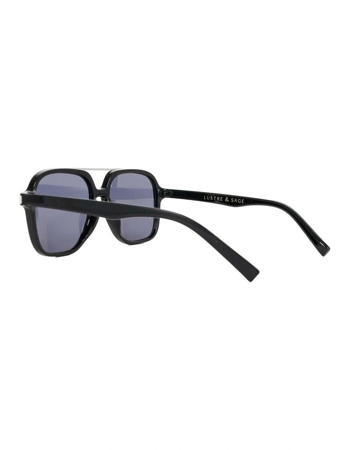 Giselle Aviator Sunglasses - Black image 4