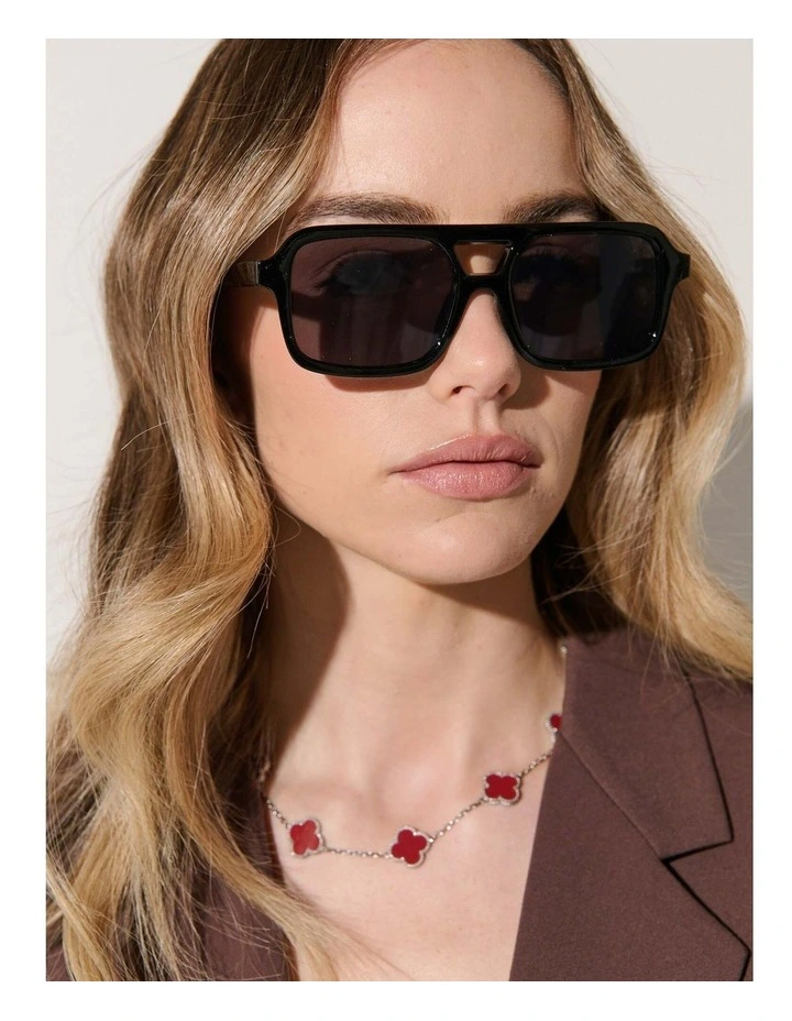 Paris Aviator Sunglasses - Black image 2