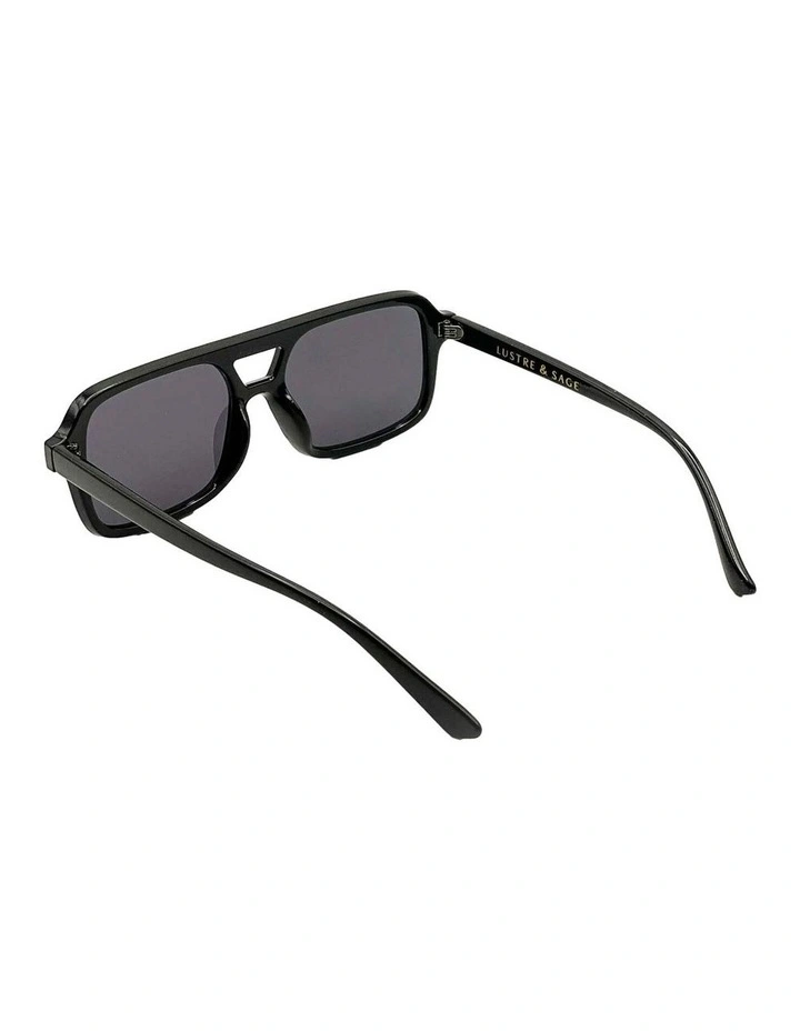 Paris Aviator Sunglasses - Black image 3
