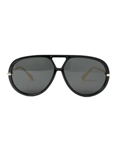 Jacqueline Aviator Sunglasses - Black