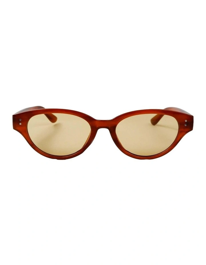 Megan Oval Frame Sunglasses - Tort image 1