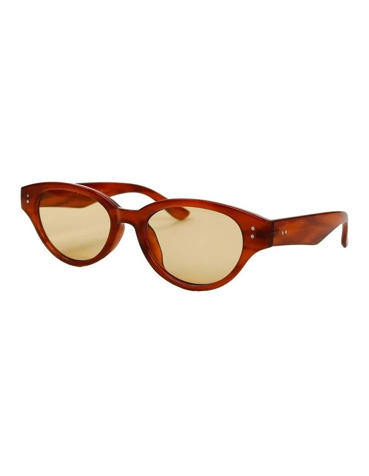 Megan Oval Frame Sunglasses - Tort image 3
