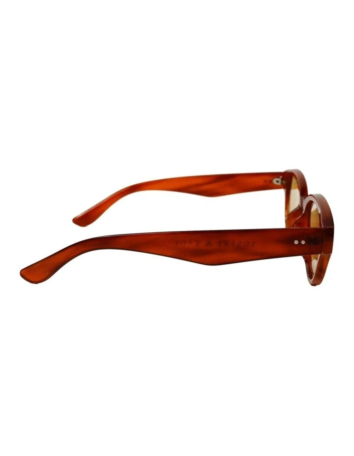 Megan Oval Frame Sunglasses - Tort image 5