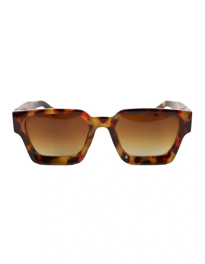 Jury Rectangular Sunglasses - Dark Tortoise Shell image 1