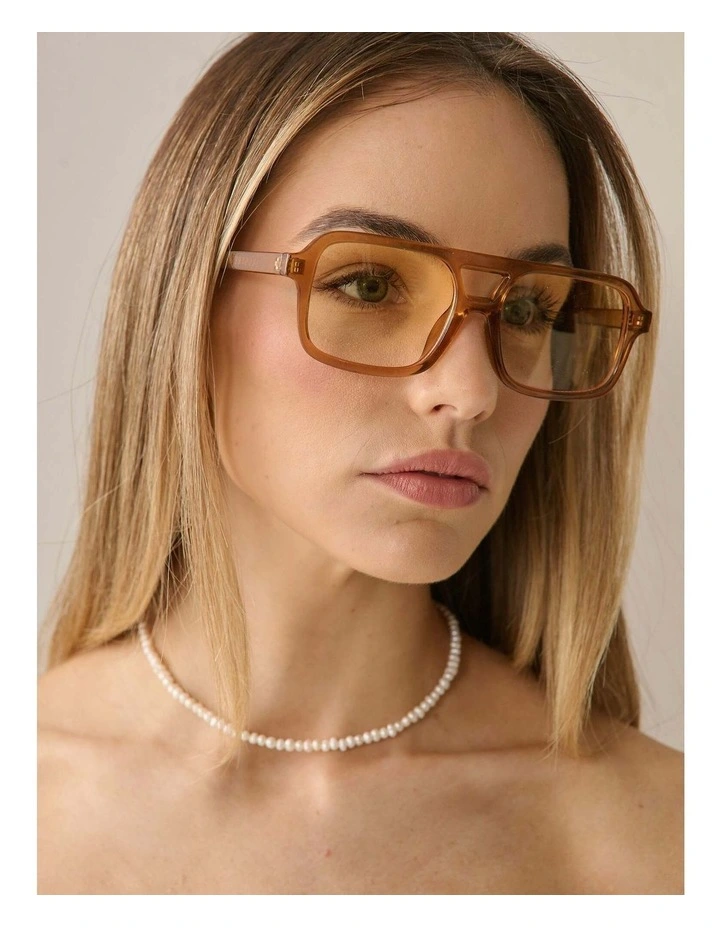 Paris Aviator Sunglasses - Latte image 4