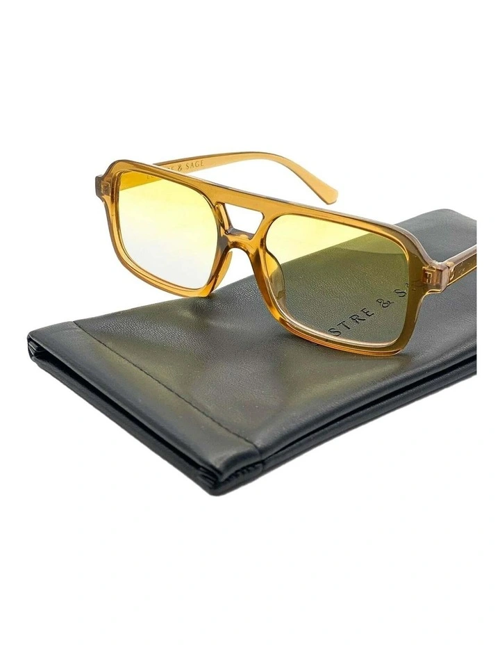 Paris Aviator Sunglasses - Latte image 5