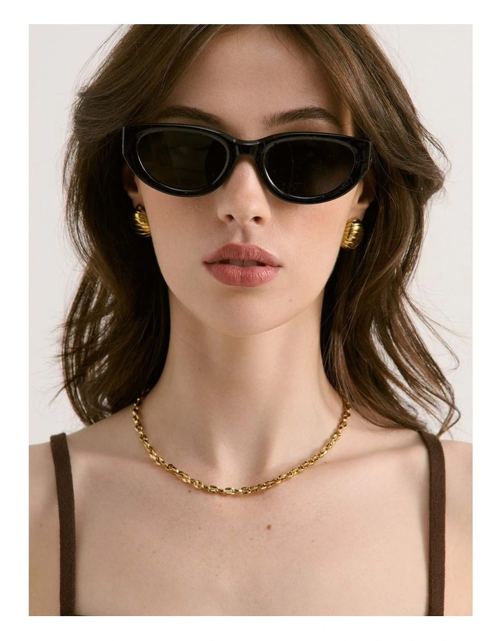 Dustin Polarised Sunglasses - Black image 2