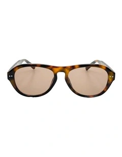 Blanc Round Frame Sunglasses - Dark Tort