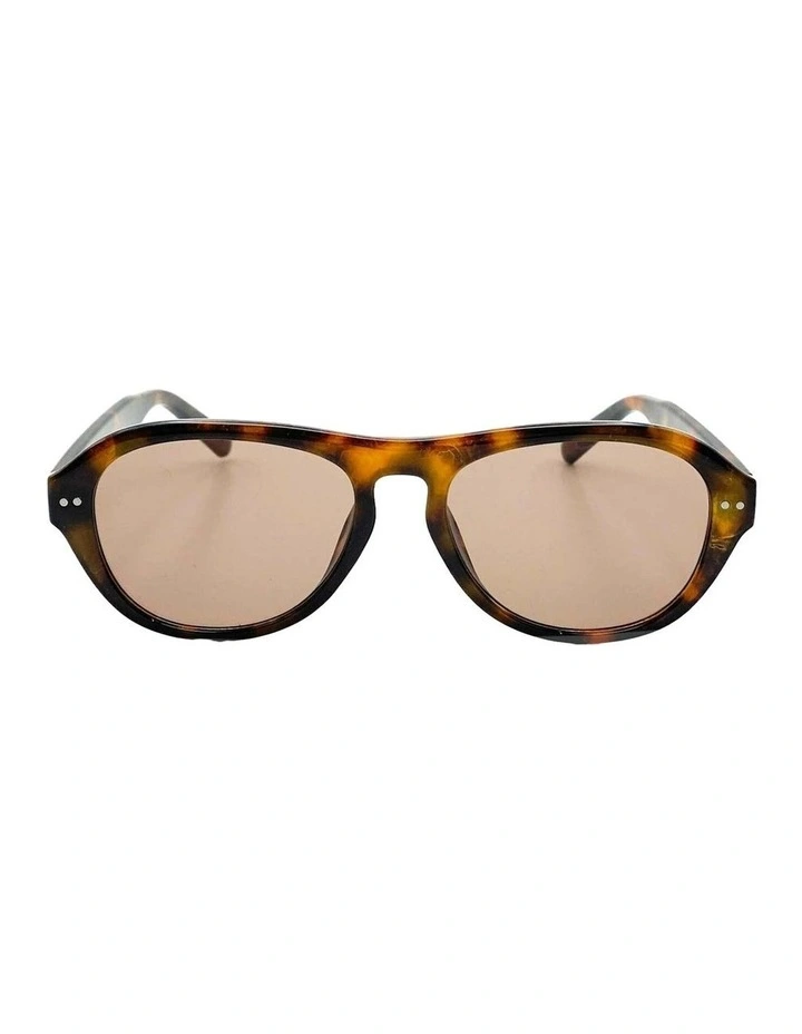 Blanc Round Frame Sunglasses - Dark Tort image 1